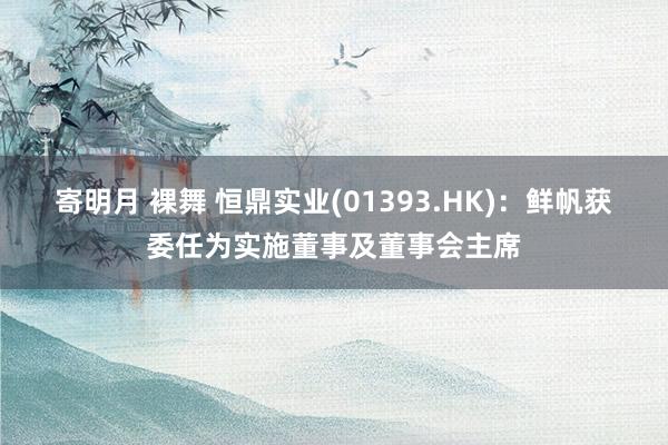 寄明月 裸舞 恒鼎实业(01393.HK)：鲜帆获委任为实施董事及董事会主席