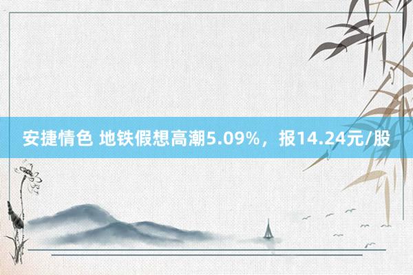 安捷情色 地铁假想高潮5.09%，报14.24元/股