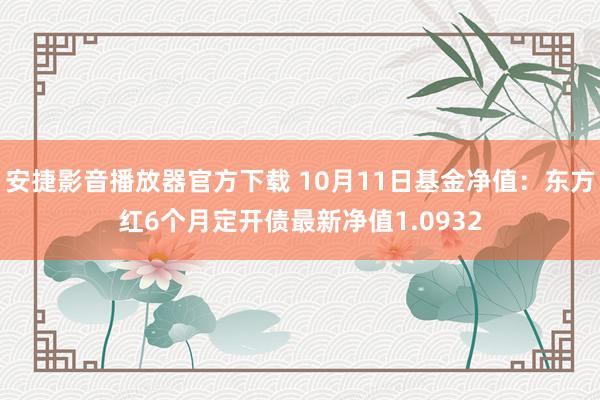 安捷影音播放器官方下载 10月11日基金净值：东方红6个月定开债最新净值1.0932