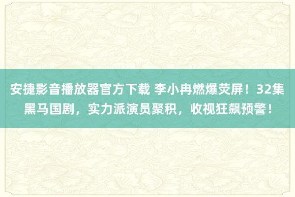 安捷影音播放器官方下载 李小冉燃爆荧屏！32集黑马国剧，实力派演员聚积，收视狂飙预警！