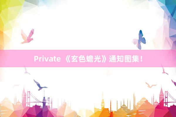 Private 《玄色蟾光》通知图集！