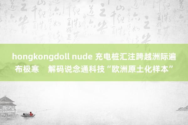 hongkongdoll nude 充电桩汇注跨越洲际遍布极寒    解码说念通科技“欧洲原土化样本”