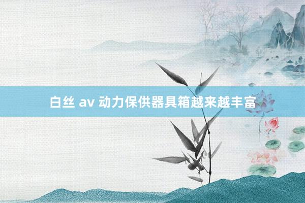 白丝 av 动力保供器具箱越来越丰富