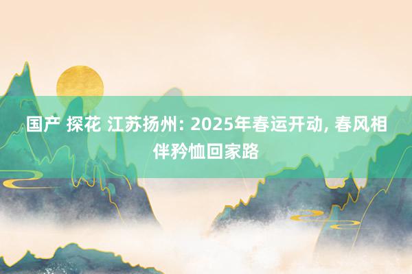 国产 探花 江苏扬州: 2025年春运开动， 春风相伴矜恤回家路